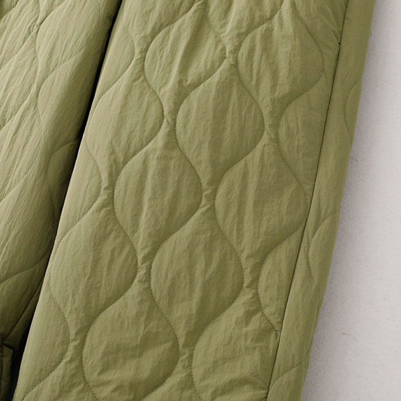 Pantalones térmicos gruesos para mujer Buddha Stones, lisos, con puño elástico, cordón ajustable y bolsillos. - image 16