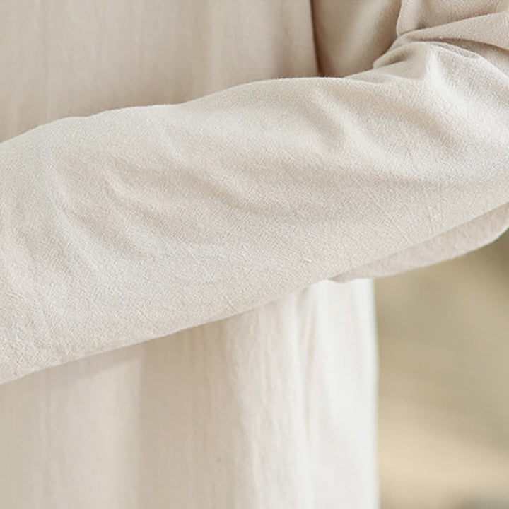 Conjunto de meditación zen para mujer con estampado de Buddha Stones : camiseta de manga larga con cuello en V y pantalón de pierna ancha. - image 9