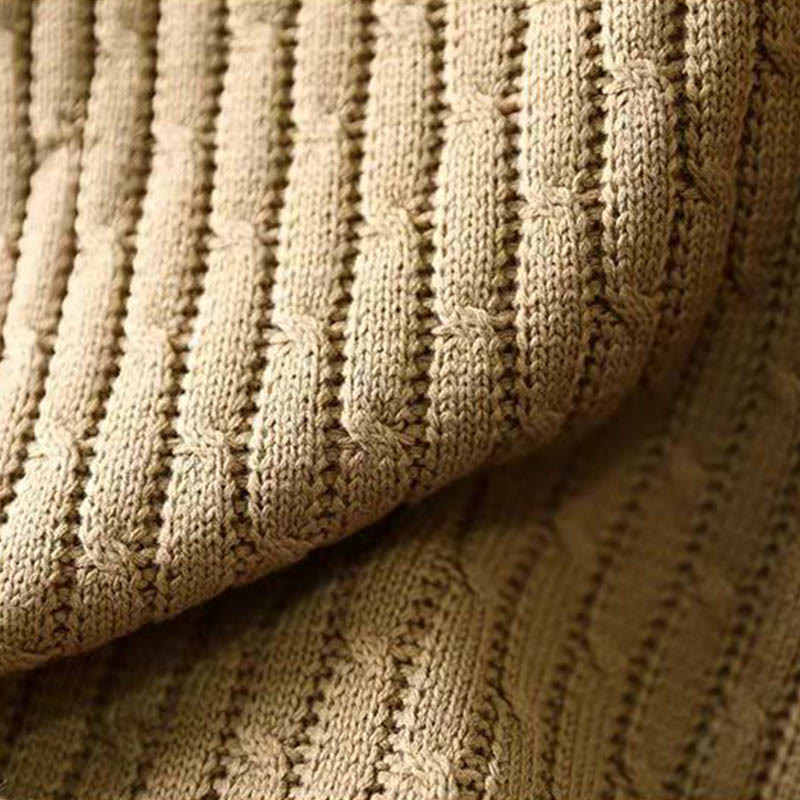 Suéter de algodón para mujer con cuello redondo y manga larga, diseño patchwork de Buddha Stones para invierno - image 5