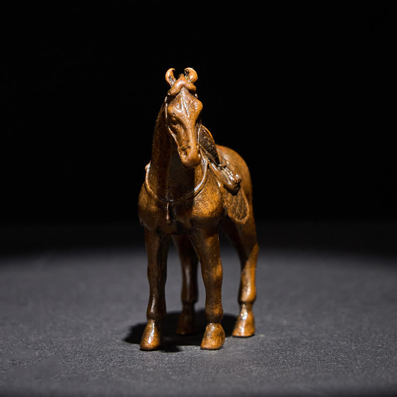 Buddha Stones del Año Antiguo del Caballo, aleación, decoración del hogar, 7,5 x 2,6 x 7 cm - image 4