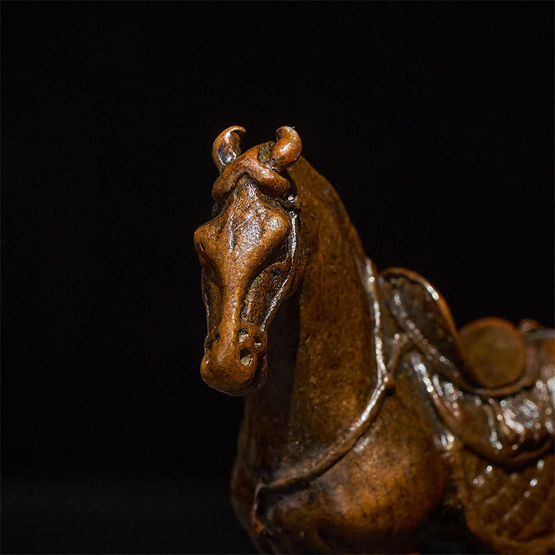 Buddha Stones del Año Antiguo del Caballo, aleación, decoración del hogar, 7,5 x 2,6 x 7 cm - image 6