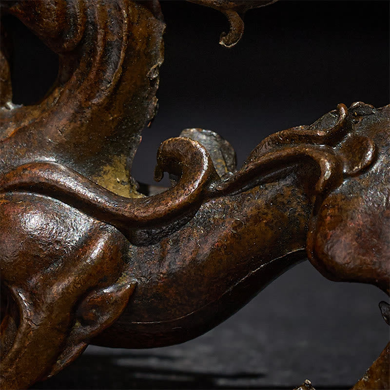 Buddha Stones pequeñas de aleación PiXiu, decoración para la riqueza y la suerte, 9,2 x 2,4 x 5,2 cm - image 8