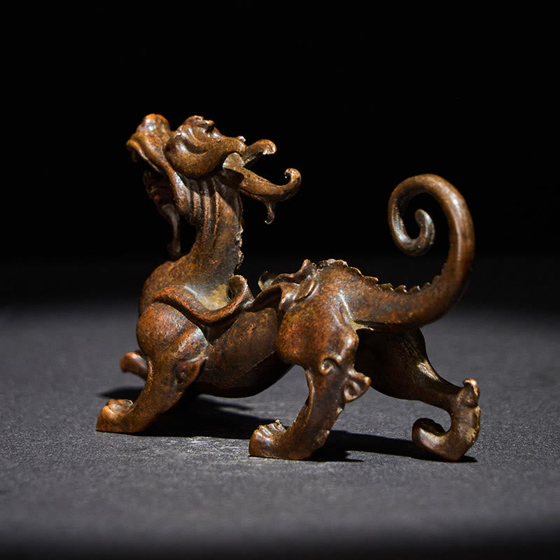 Buddha Stones pequeñas de aleación PiXiu, decoración para la riqueza y la suerte, 9,2 x 2,4 x 5,2 cm - image 2