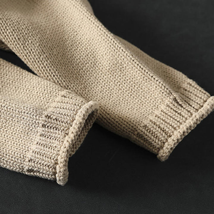 Cárdigan de manga larga para mujer, de algodón, con botones y estampado de figuras de patchwork con Buddha Stones. - image 7