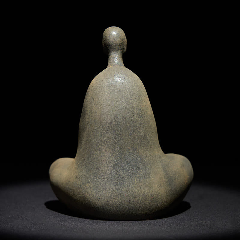 Estatua de Buddha Stones de resina fundida con óxido de hierro en polvo, hecha a mano, sin forma, 11,5 x 9 x 6,5 cm - image 4
