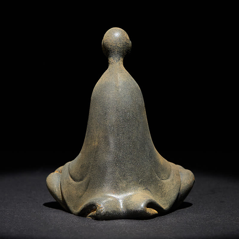 Estatua de Buddha Stones de Buda, de resina fundida con polvo de hierro y óxido, decoración - image 4