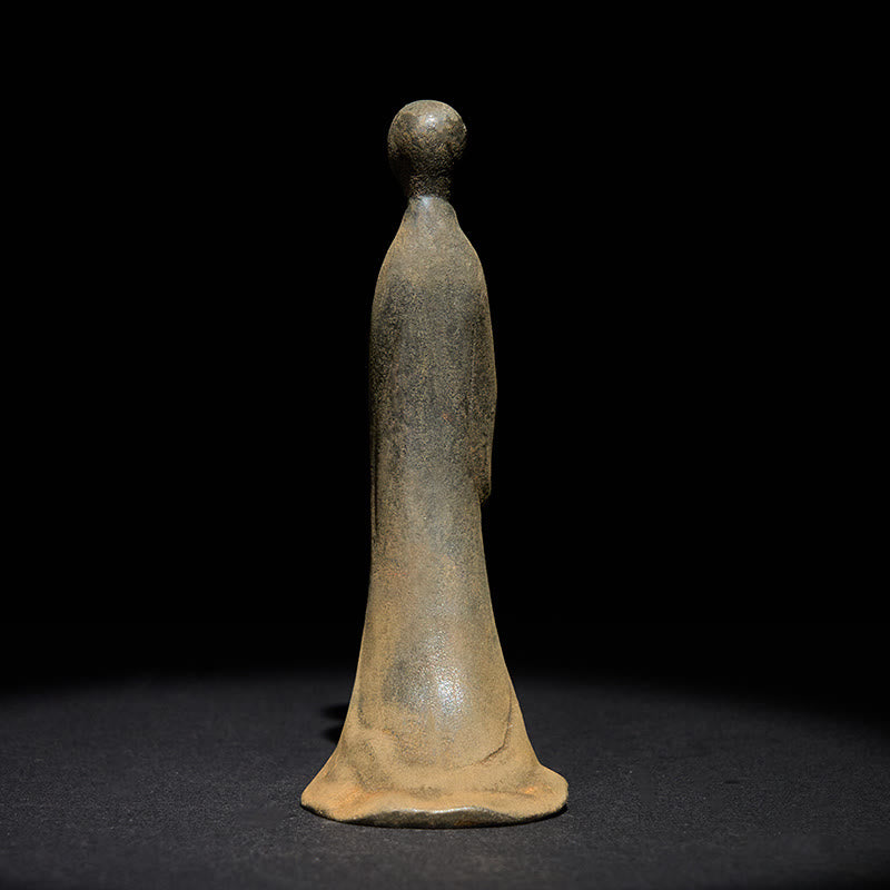 Estatua de Buddha Stones de Buda, de hierro fundido en polvo, de resina y óxido, decoración - image 2