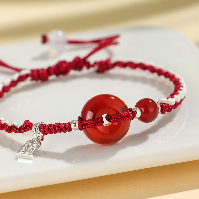 Pulsera de la suerte con hebilla de la paz de ágata aventurina verde y Buddha Stones - image 9