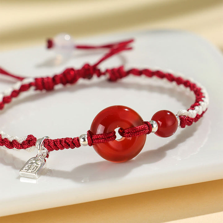 Pulsera de la suerte con hebilla de la paz de ágata aventurina verde y Buddha Stones - image 9