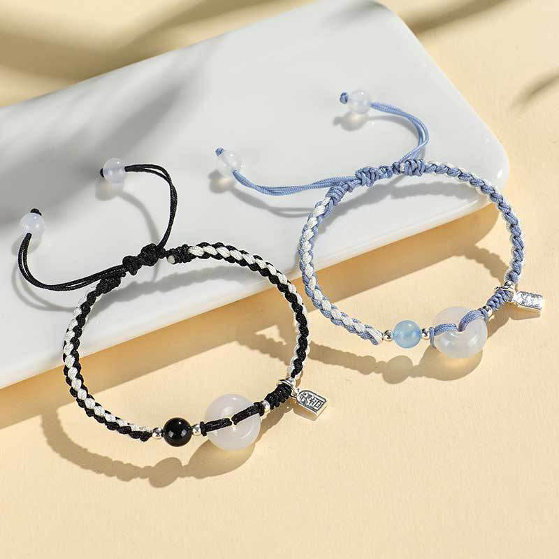 Pulsera de la suerte con hebilla de la paz de ágata aventurina verde y Buddha Stones - image 20