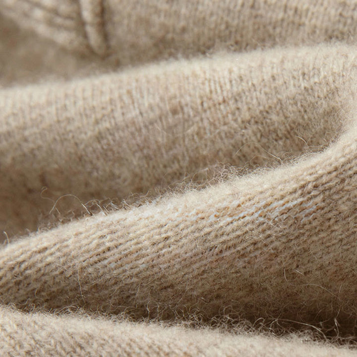 Suéter de lana de manga larga para hombre, color liso, con botones de rana chinos y Buddha Stones ( invierno). - image 13