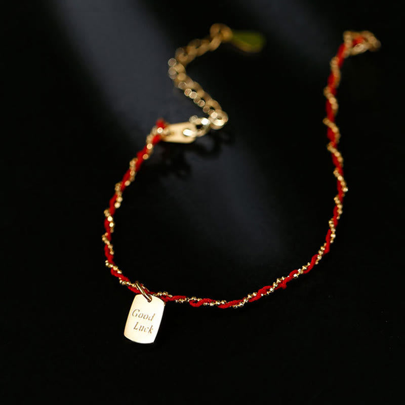 Pulsera de la suerte con hilo rojo y Buddha Stones en plata de ley 925  - image 2