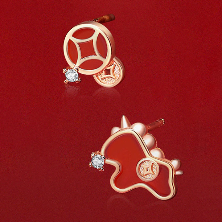 Pulsera de la suerte con dije de moneda de ágata roja y cordón rojo , con Buddha Stones , plata de ley 925, Año del Caballo - image 17