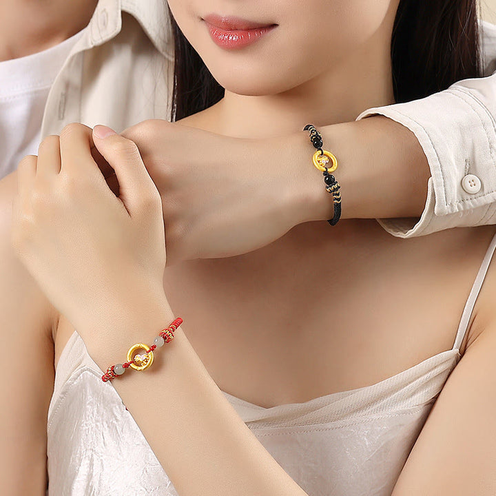 Pulsera de pareja con hebilla de equilibrio y Buddha Stones en plata de ley 925, año del caballo. - image 13