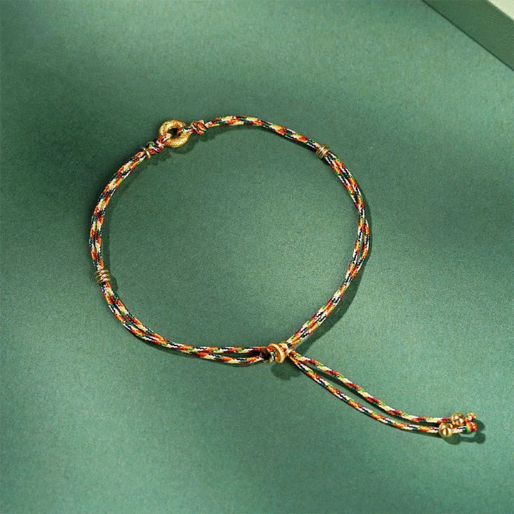 Pulsera de la fortuna multicolor para niños y adultos con hebilla de la paz hecha a mano con Buddha Stones - Niño (circunferencia de la muñeca de 5 a 13 cm) - image 1