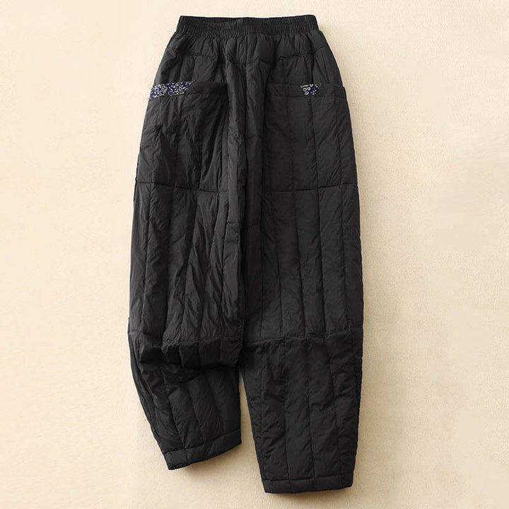 Pantalones térmicos de invierno con bolsillos para mujer Buddha Stones - Negro - US8-10，UK/AU12-14，EU40-42 (2XL) - image 8