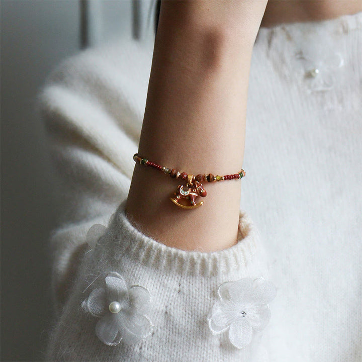 Pulsera Grace con Buddha Stones , aceite de cobre goteando, año del caballo. - image 6