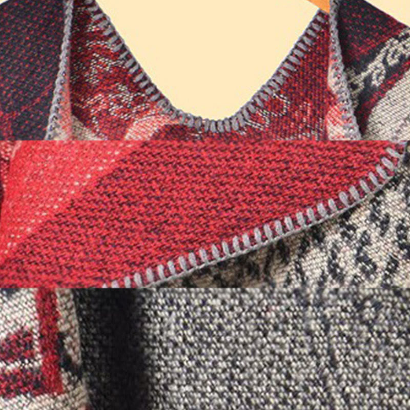 Bufanda/chal cálido y acogedor con estampado de olas y peces koi de invierno con Buddha Stones - image 7