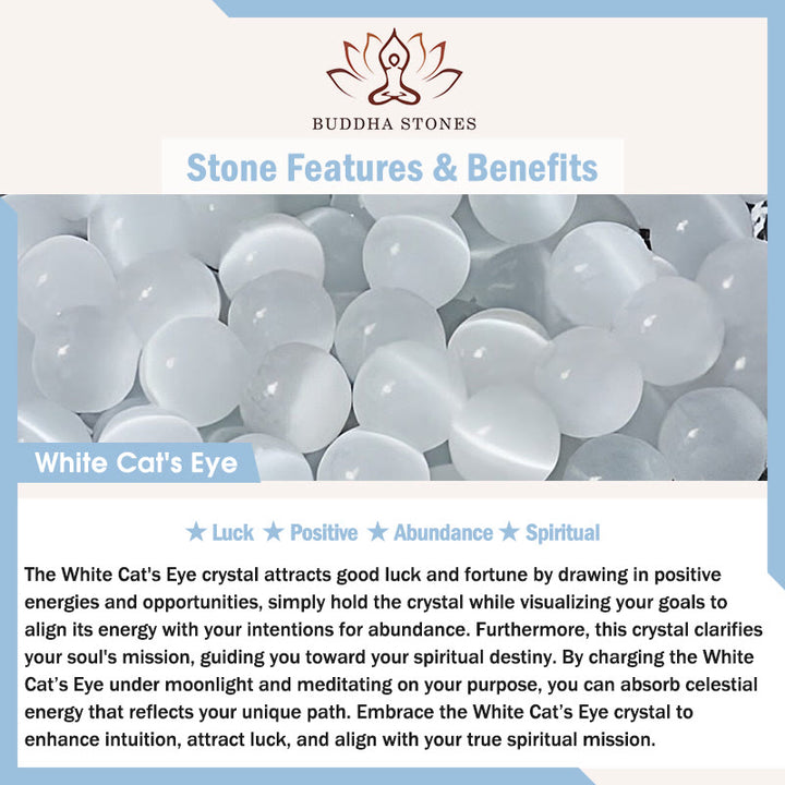 Buddha Stones Año del Caballo Cuarzo Fresa Llavero Ojo de Gato Blanco Decoración para Teléfono - image 9