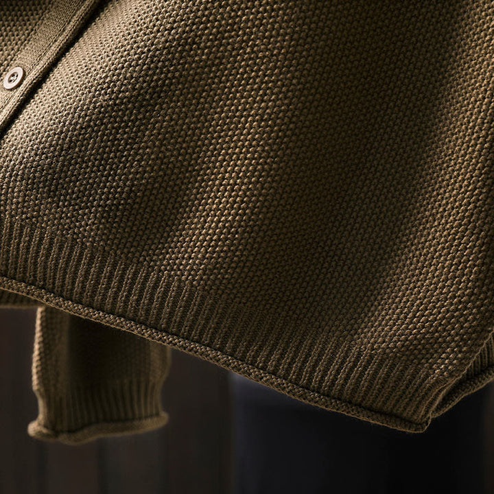 Suéter cárdigan de punto de manga larga para mujer, de algodón, con botones florales y Buddha Stones. - image 12