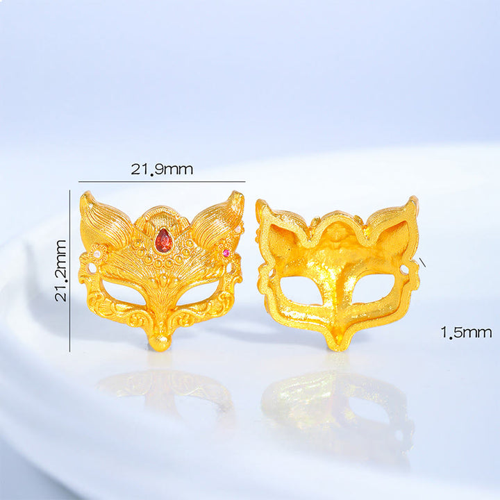 Pulsera de la suerte tejida con hilo morado, dije de campana de zorro con Buddha Stones y personaje Fu - image 3