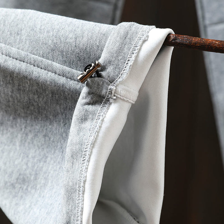 Pantalones de algodón para mujer con bolsillos y bloques de color liso de Buddha Stones Fall - image 12