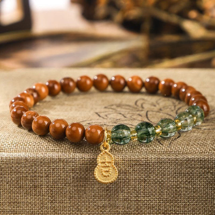Pulsera de Buddha Stones, semillas de Kuka, fantasma verde para alejar los malos espíritus - Kuka Seed Green Phantom (circunferencia de la muñeca: 14-16 cm) - image 0