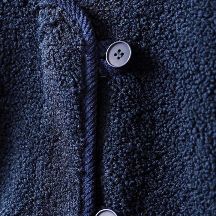 Chaqueta térmica de manga larga para mujer con bolsillos, cierre de cremallera, botones y estampado de Buddha Stones. - image 10