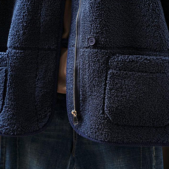 Chaqueta térmica de manga larga para mujer con bolsillos, cierre de cremallera, botones y estampado de Buddha Stones. - image 12