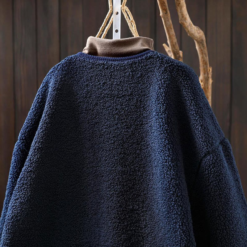 Chaqueta térmica de manga larga para mujer con bolsillos, cierre de cremallera, botones y estampado de Buddha Stones. - image 6