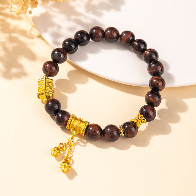 Pulsera de equilibrio de aleación con Buddha Stones y ojo de tigre variado - image 2