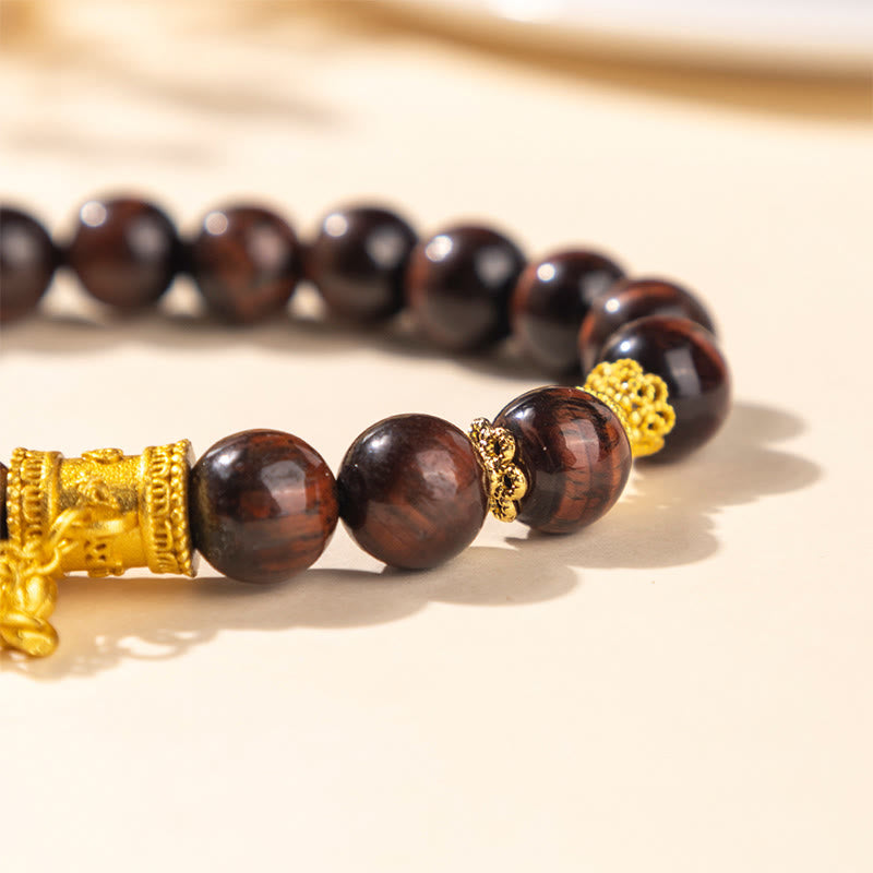 Pulsera de equilibrio de aleación con Buddha Stones y ojo de tigre variado - image 3