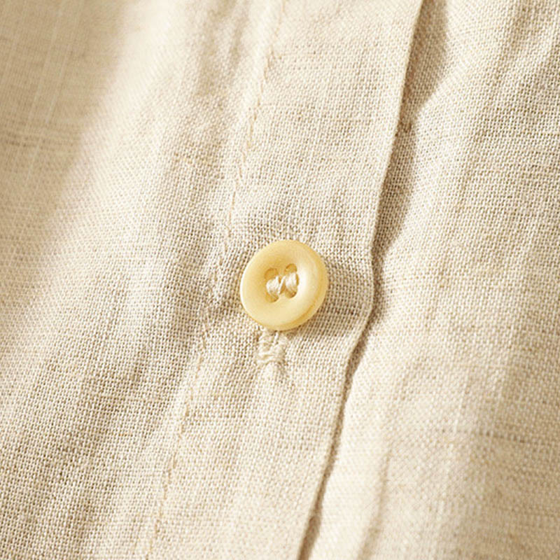 Camisa de mujer de manga larga con botones y flores bordadas de primavera con Buddha Stones - image 5