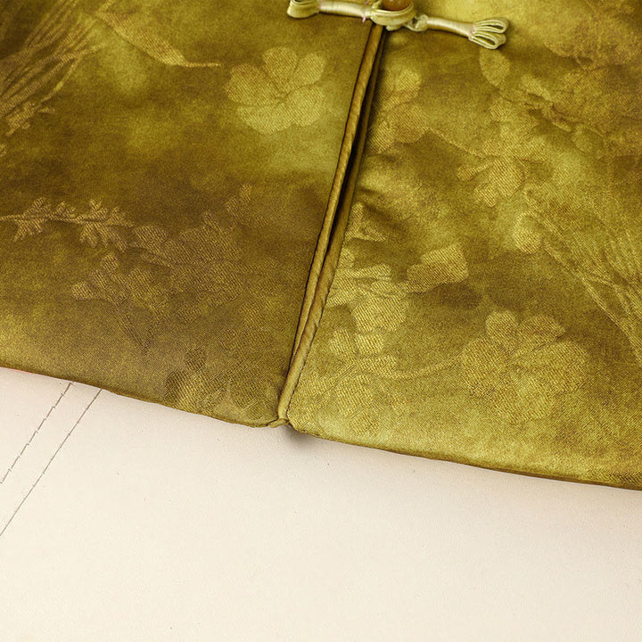 Chaqueta de manga larga y corte grueso para mujer con estampado tradicional chino de Buddha Stones.  - image 16