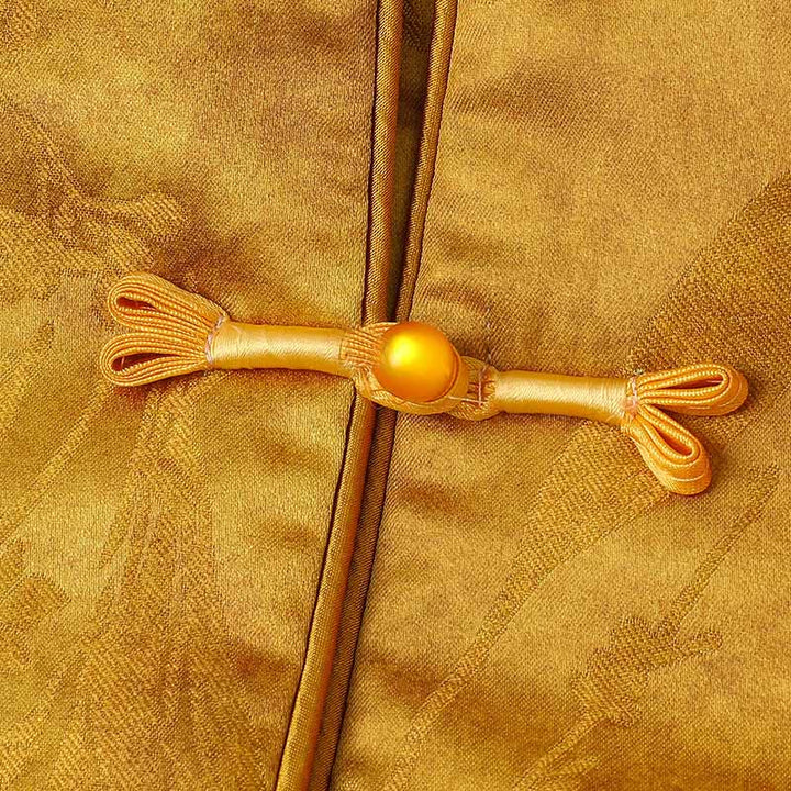 Chaqueta de manga larga y corte grueso para mujer con estampado tradicional chino de Buddha Stones.  - image 5