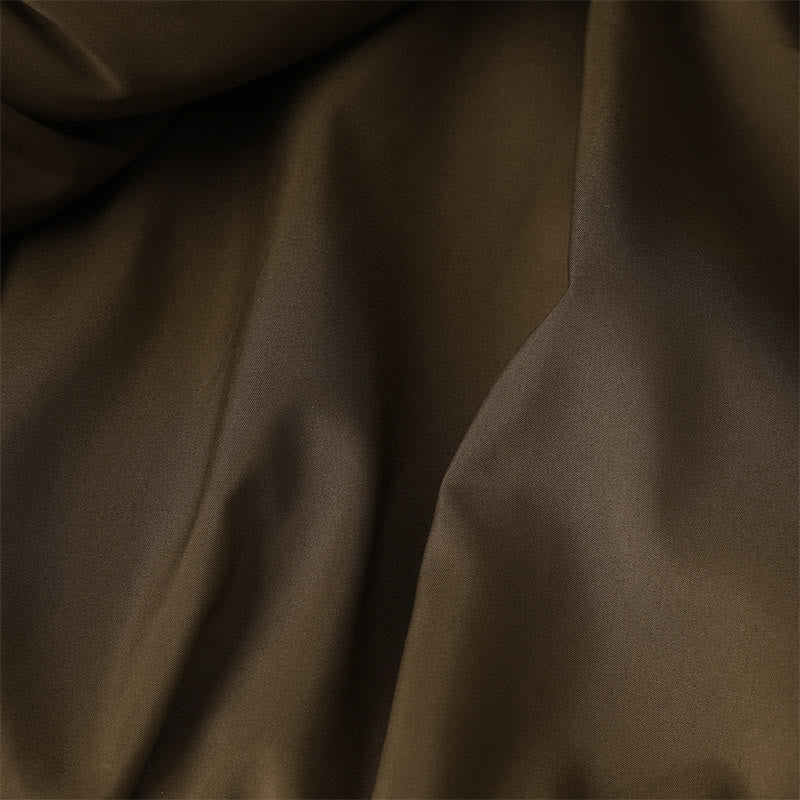 Chaqueta de manga larga gruesa para mujer con bolsillos, estampado jacquard oscuro, botones de rana y Buddha Stones. - image 11