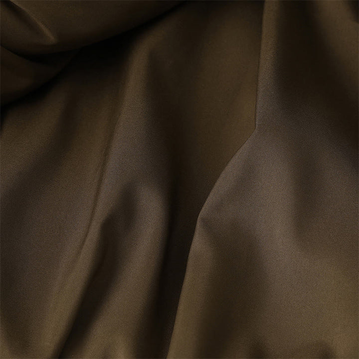 Chaqueta de manga larga gruesa para mujer con bolsillos, estampado jacquard oscuro, botones de rana y Buddha Stones. - image 11