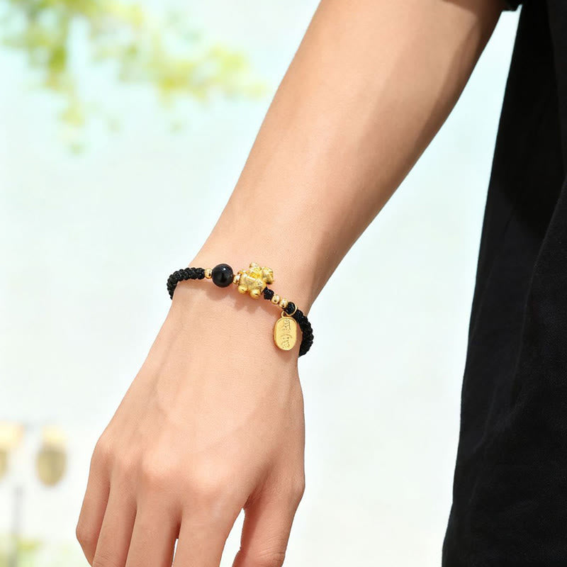 Pulsera de plata de ley 999 con Buddha Stones, Año del Caballo, símbolo de paz, prosperidad y éxito. - image 9