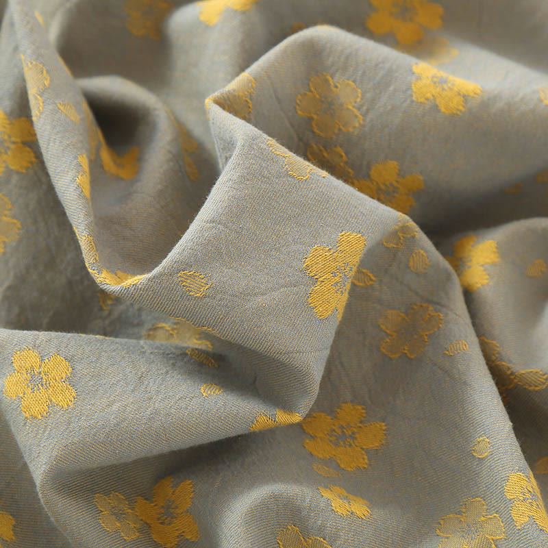 Conjunto de camisa y pantalón de manga larga con botones de rana, estampado floral colorido y bolsillos, de algodón puro, con estampado de Buddha Stones (2 piezas).  - image 1
