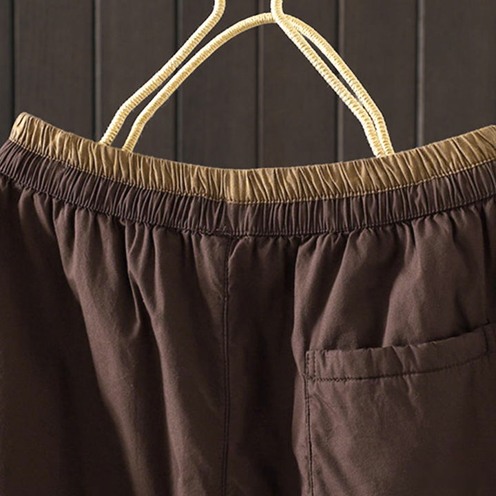 Pantalones térmicos tipo harén de algodón liso con bolsillos para mujer Buddha Stones - image 9