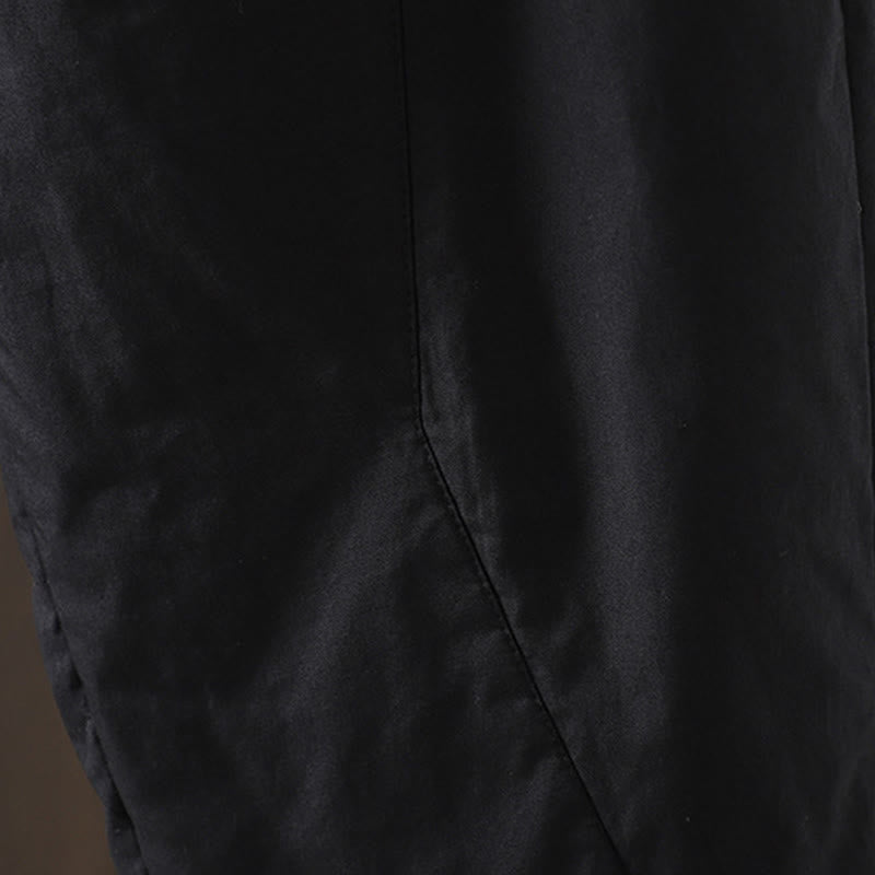 Pantalones térmicos tipo harén de algodón liso con bolsillos para mujer Buddha Stones - image 4