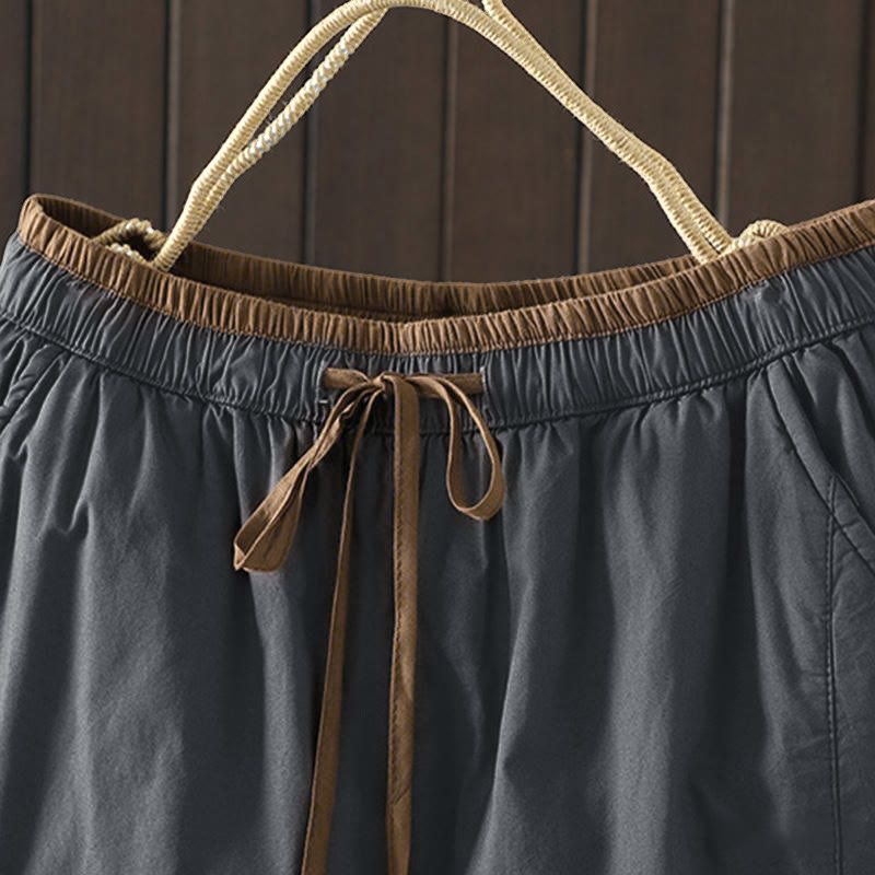 Pantalones térmicos tipo harén de algodón liso con bolsillos para mujer Buddha Stones - image 15