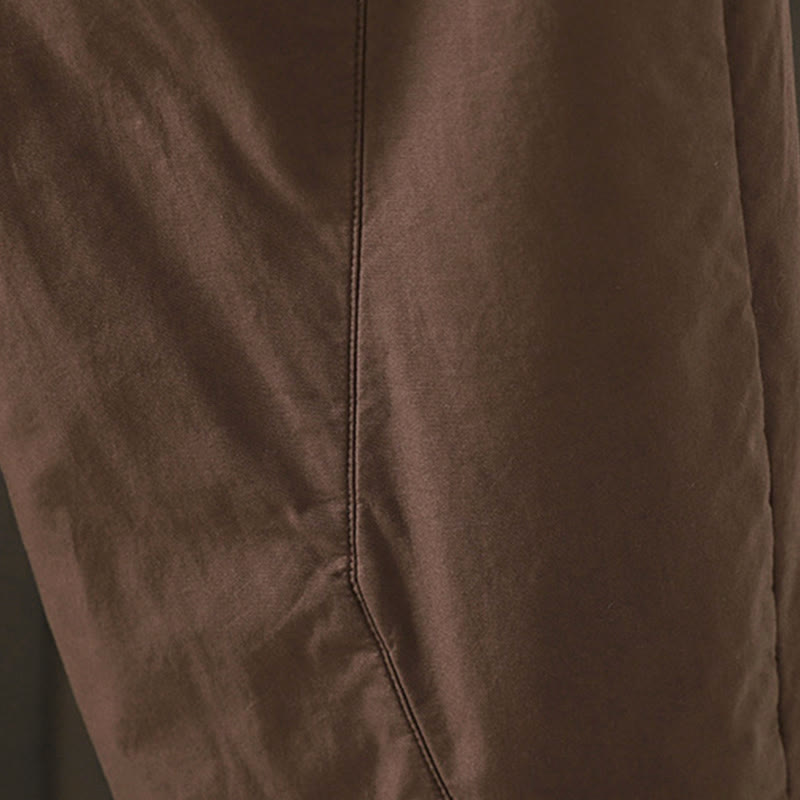 Pantalones térmicos tipo harén de algodón liso con bolsillos para mujer Buddha Stones - image 11