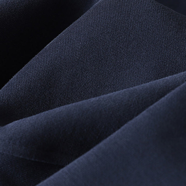 Pantalones anchos para mujer con cremallera y bolsillos, forro polar térmico, Buddha Stones, color azul medianoche - image 6