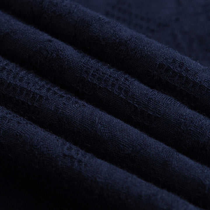 Camiseta de manga larga de algodón con diseño liso de botones de rana china para hombre, con Buddha Stones y ropa zen - image 8