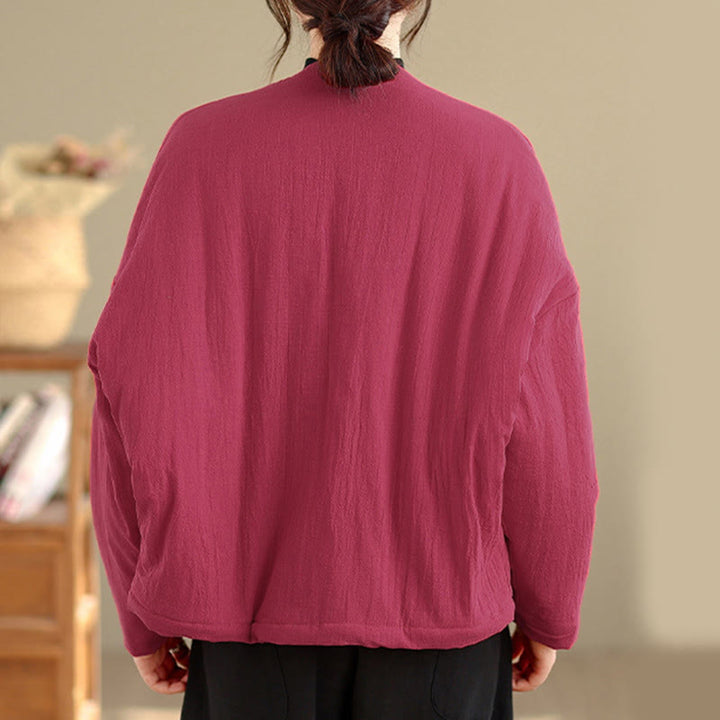Chaqueta térmica de algodón de manga larga de invierno para mujer con bolsillos Buddha Stones - image 11