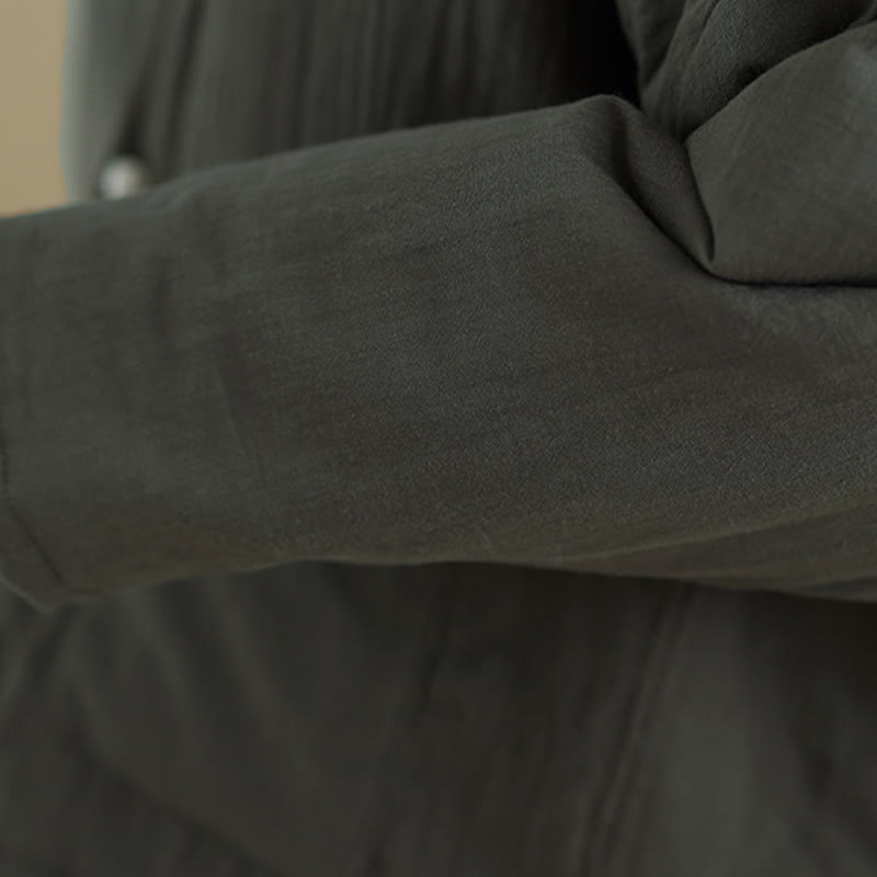 Chaqueta térmica de algodón de manga larga de invierno para mujer con bolsillos Buddha Stones - image 22