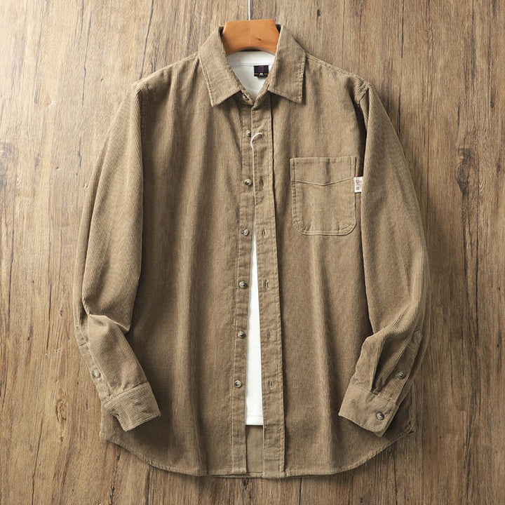 Chaqueta gruesa de algodón de manga larga para hombre, de pana, color liso, con solapa y bolsillos, con Buddha Stones - Perú - US/UK/AU40, EU50 (2XL) - image 0