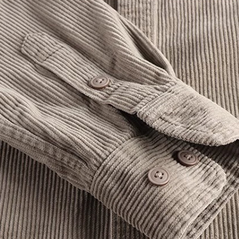 Chaqueta gruesa de manga larga para hombre con botones y bolsillos, color liso y estampado Buddha Stones - image 4