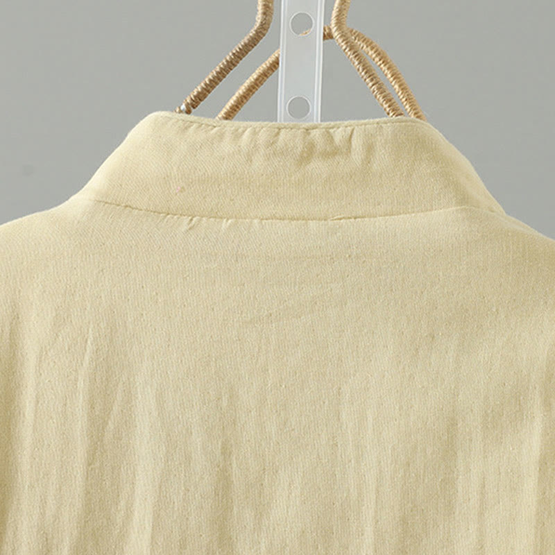 Chaqueta térmica de algodón de manga larga con estampado floral de Buddha Stones para mujer - image 22